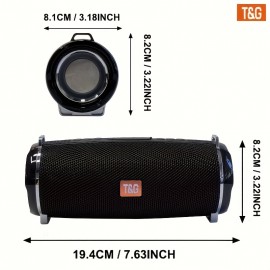 TG192 Portable Wireless Speaker with Glitter LED Light, Music Player - for Birthday, Halloween, Christmas, Thanksgiving Day Gifts - Perfect for Parties & Celebrations - Suitable for All Ages Without a data cable