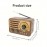 [Retro Portable Radio] Retro Portable Radio with Speaker, Supports FM/AM/SW, TF Card, USB, AUX Playback and LED Flashlight (HR-29BTL)