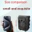 Portable Wireless Speaker Anti-fall Super Bass Outdoor Portable Speaker ZQS1315 Wireless Speaker with LED Light TF/USB/FM/AUX/WIRELESS Karaoke Wireless Speaker with portable phone holder, Perfect for Live Music, Home Party