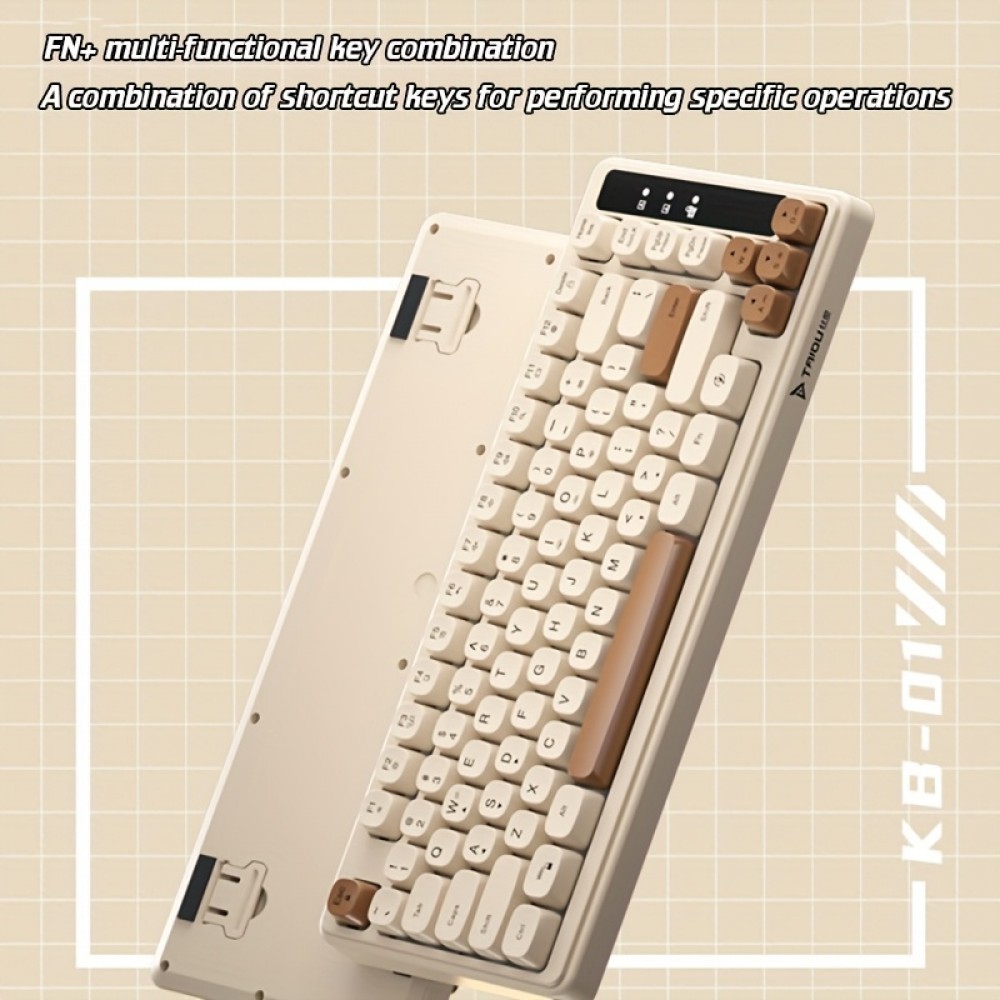 1pc Ergonomic Backlit USB Gaming Keyboard for PC