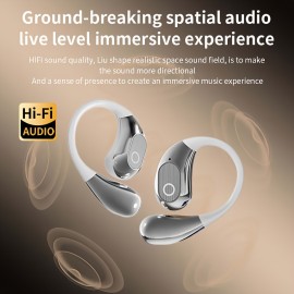 ANC TWS Earbuds with Full Touch Screen LCD over the ear Wireless Headphones for Gaming LED Battery Indicator, HiFi Stereo, low latency, Touch Control, Sports Travel with Full Color Touch Screen, Earbud Wireless