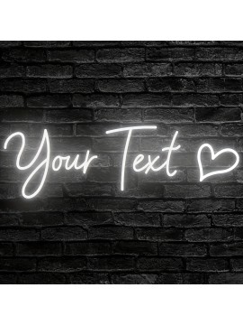 1pc Adjustable LED Neon Light - USB Powered Custom Text Acrylic Wall Decor, Heart Design, Button Control, Perfect for Weddings, Home, Parties, Anniversaries, Christmas, Thanksgiving, Valentine'S Day Celebrations, Neon Light Sign Personalised, Neon Sign Personalised, Bedroom Light/lamp, Table Lamp, Night Light, Room Decor, Lamp