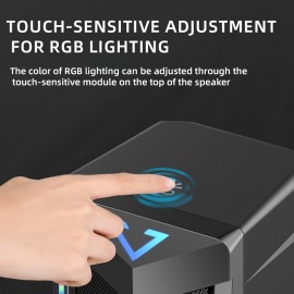 Computer Speakers, Desktop Computer Speakers, Laptop Computer Speakers, Desktop Stereo Speakers, Wired Connection, USB Powered, With LED Ambient Light, Suitable For Devices With 3.5mm Audio Interface, Such As Computers, Tablets, Laptops, Game Consoles, MP3/MP4 Players