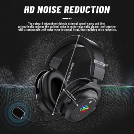 PS5 Gaming Headphones with 2.4G/BT/Wired 3-in-1 Connection, ENC Noise Cancellation, HD Vibrator, 25ms Low Latency, 50mm Large Speaker, RGB RGB Effect, Plug-in Mic, Adjustable Ear Cups, Pc, Laptop, Gaming Headphones, Pc Gaming, Modern Headphones