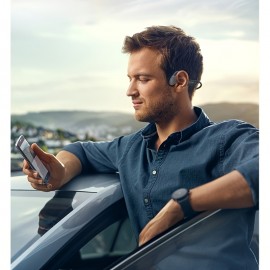 Wireless Over-Ear Open ENC Noise-Canceling Bone Conduction Bluetooth Headphones for Business Calls and Music