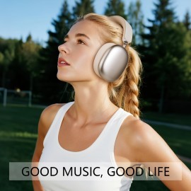 Wireless Headphones - Over-Ear Headphones with Built-in Mic, USB-Powered (Type-C Charging), Noise Cancelling, Compatible with PC, Phone, Tablet, Gaming, TV, Movie